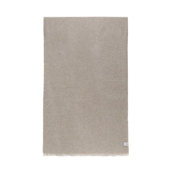 Low Classic Grey Wool Muffler Scarf - Picture 8 of 8